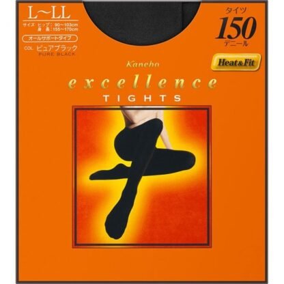 Excellence Tights 150 Denier Pure Black L-LL
