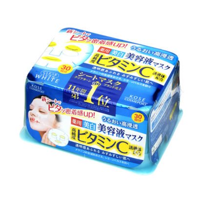 KOSE Cosmetics Port Clear Turn Essence Mask (Vitamin C) 30 times (quasi-drug)