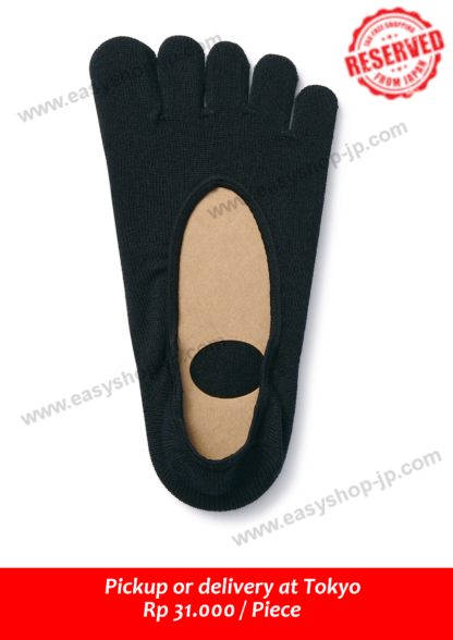 Non-slip heel cotton-blend deep-wearing 5-finger foot cover (ladies / select) - Image 2