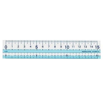 Kokuyo ruler GY-GBA110B 15cm - Blue