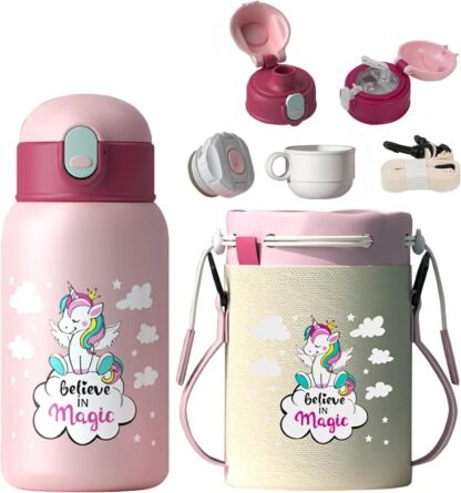 GERM Children's Water Bottle with Straw Magic Unicorn 520ml