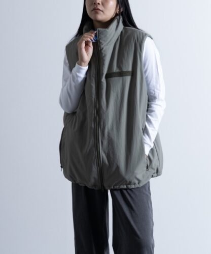 ZozoTown Washed Nylon Super Loose Padded Military Vest - Image 9
