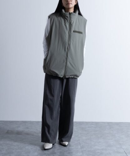 ZozoTown Washed Nylon Super Loose Padded Military Vest - Image 7
