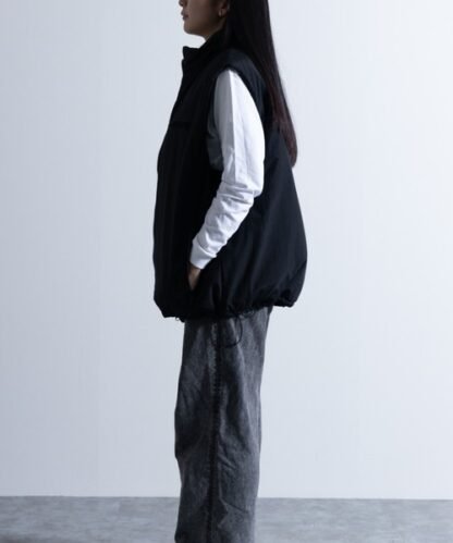 ZozoTown Washed Nylon Super Loose Padded Military Vest - Image 2